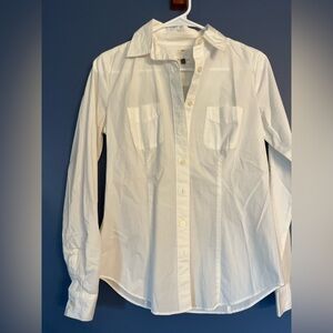 Loft, SX softened white blouse